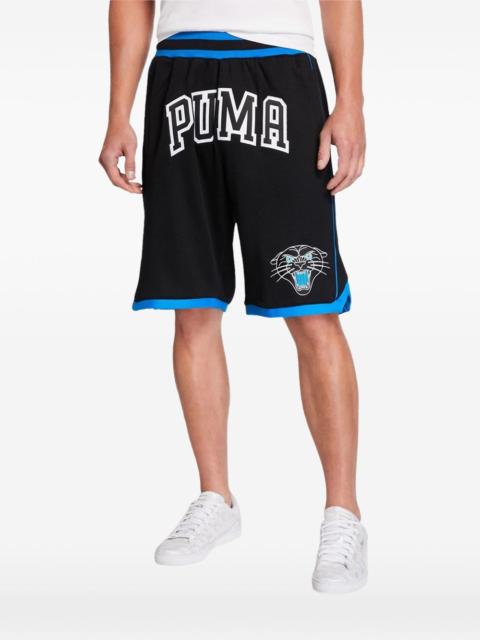 logo track shorts