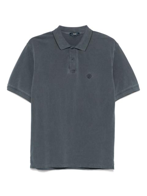 logo-embroidered polo shirt