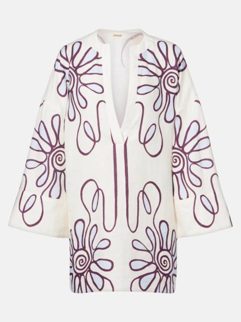 Siena printed linen tunic