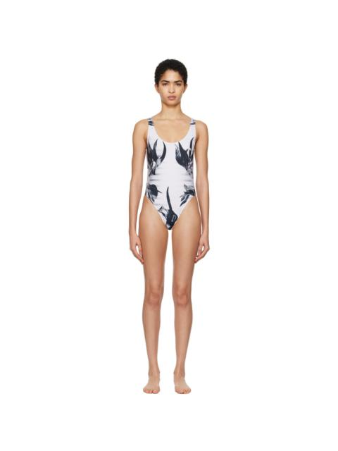 Black & White 'The Flower Body Morphing Marinière' Swimsuit