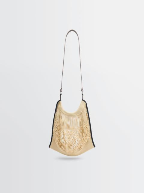 LARGE CROSSBODY FILT NET SHOPPING BAG