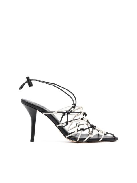strappy pointed 100mm pumps