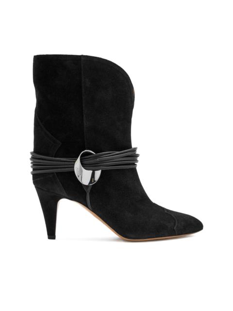 75mm Dytho metallic-detail suede boots