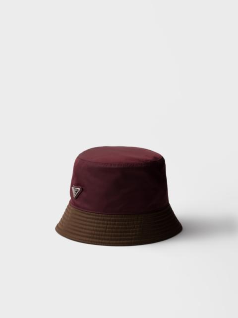 Re-Nylon two-tone bucket hat