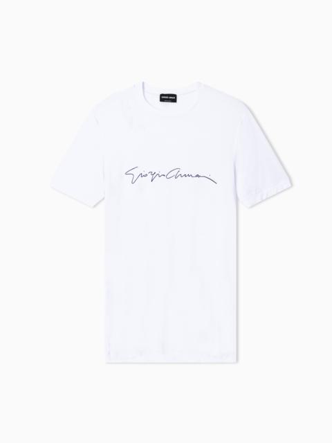 STRETCH BAMBOO-VISCOSE JERSEY T-SHIRT
