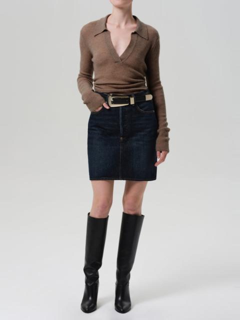 Simone Polo Sweater
In Mushroom