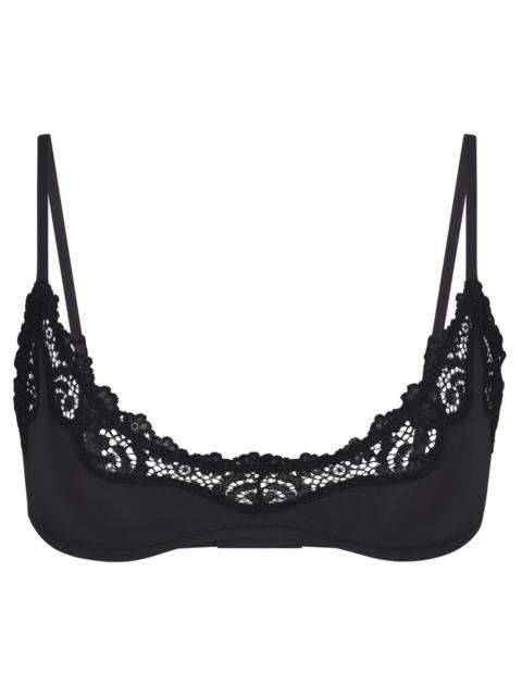Skims Lace-trim Stretch-jersey Scoop Bralette