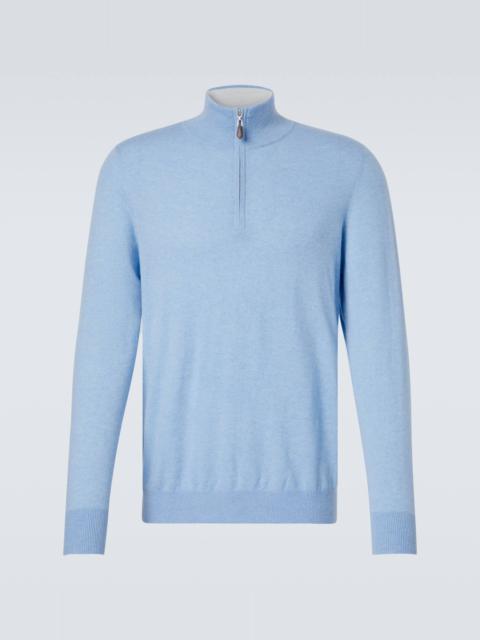 Mr Fenchurch cashmere half-zip sweater