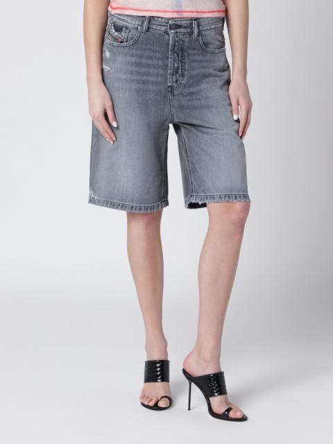 De-Sire Grey Denim Bermuda Shorts