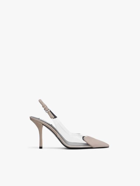 LE CŒUR SLINGBACKS IN SUEDE GOATSKIN