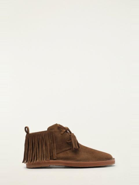 Brown Fringes Suede Desert Boot