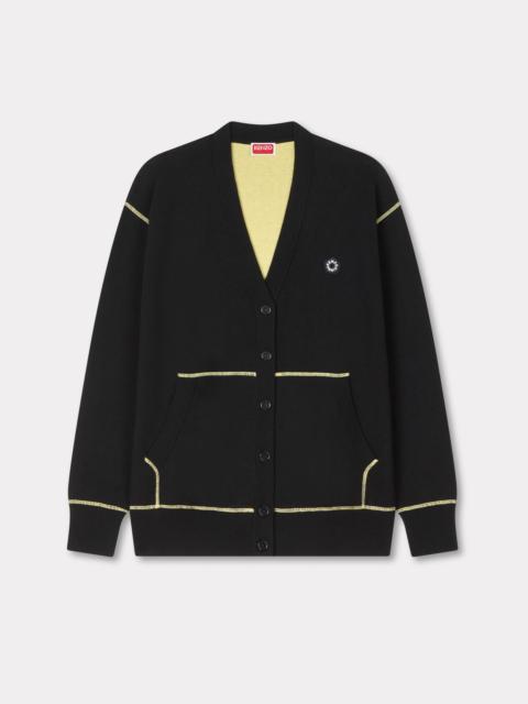 'Boke Flower 2.0' embroidered cardigan in wool cotton