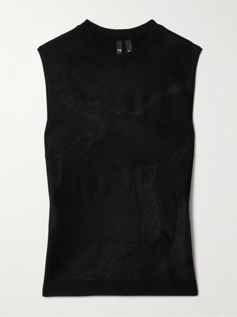Jacquard-knit Vest