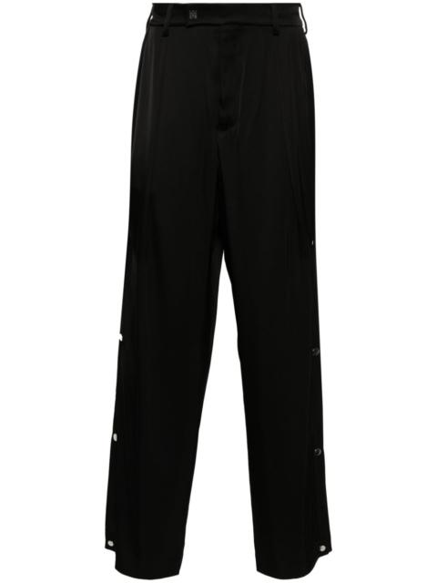 logo-plaque straight-leg trousers