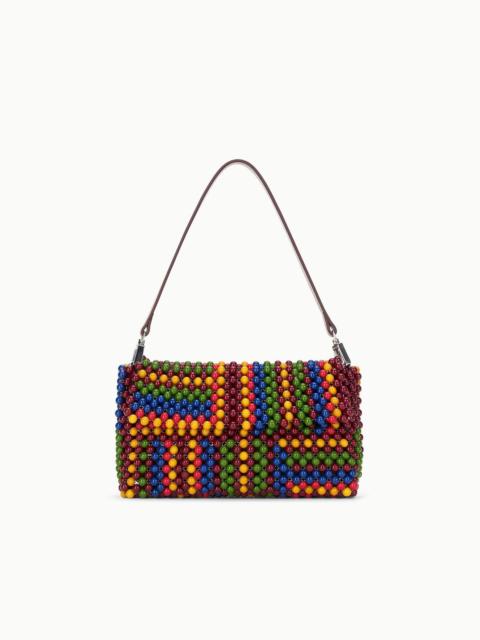 STAUD TIMMY CONVERTIBLE SHOULDER BAG JUNGLE STRIPE