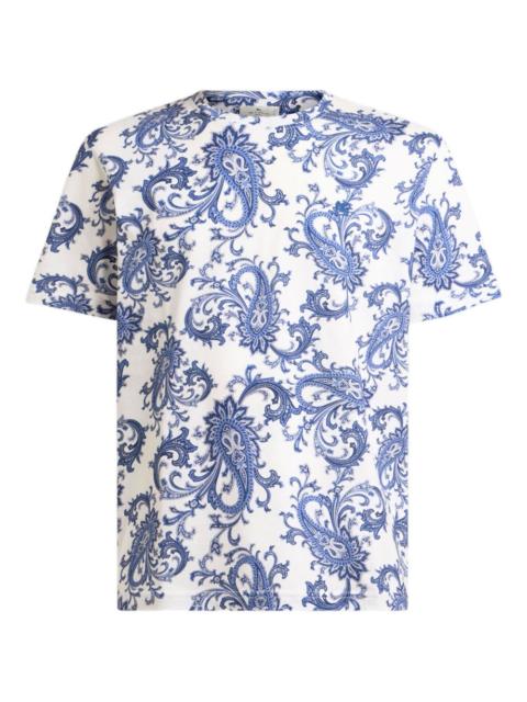 leafy paisley motif T-Shirt