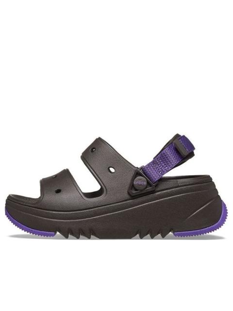 (WMNS) Crocs Hiker Xscape Sandal 'Espresso Neon Purple' 208181-2A0