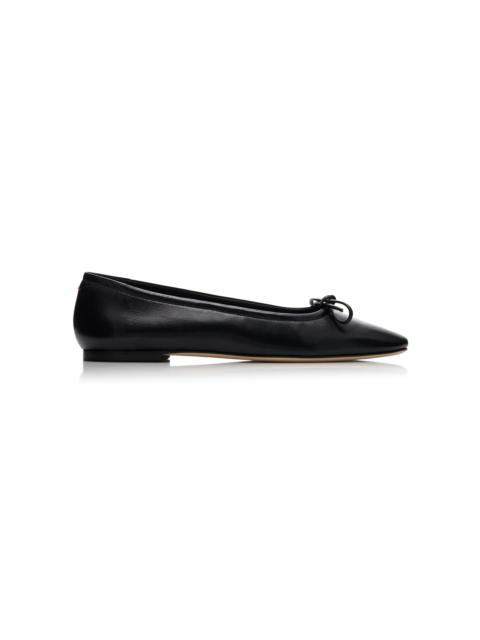 Delfina Leather Flats black