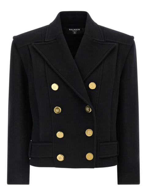 peak-lapel belted coat