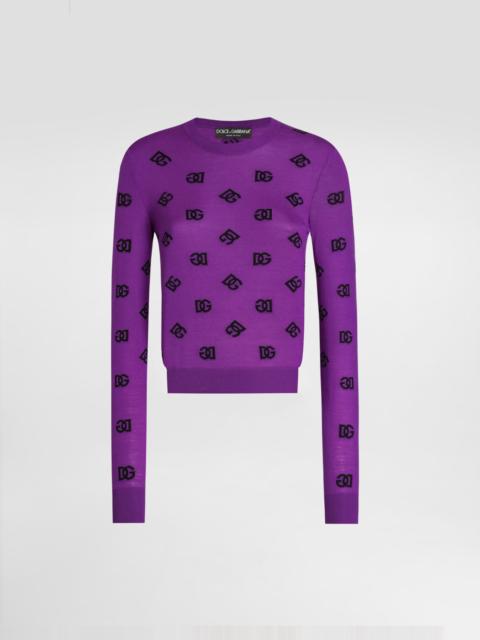 Wool and silk pullover