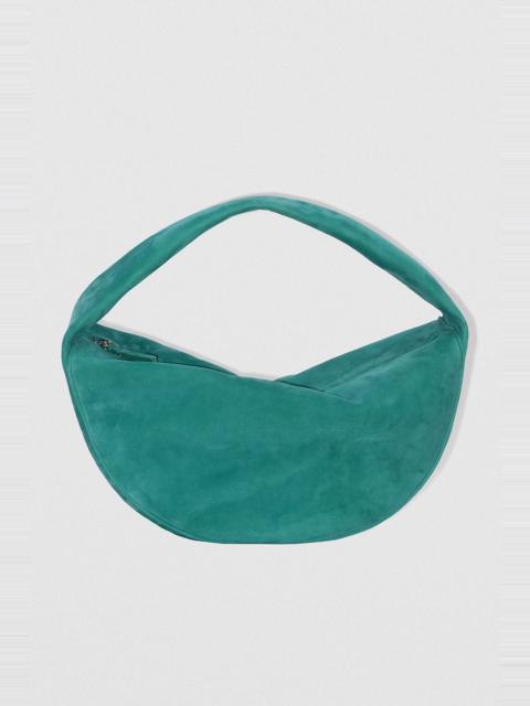 Maxi Cush Alpine Kid Suede Leather Shoulder Bag