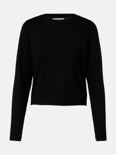 Lisa cotton and cashmere top