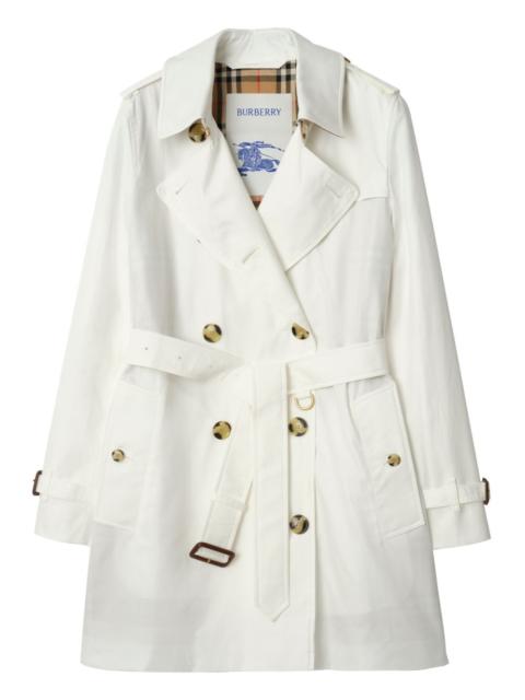 double-breasted trench coat