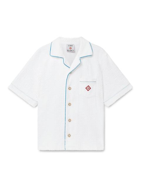 Tennis Stripe Towelling Shirt | Casablanca Paris