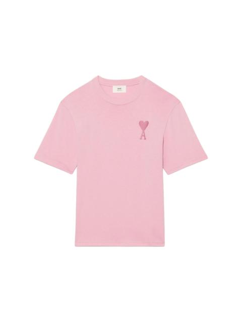 Ami Paris Ami De Coeur Tonal Boxy Fit T-Shirt Pale Pink