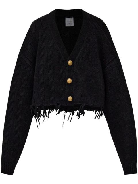 frayed cardigan