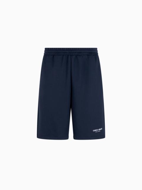 MODAL-BLEND DOUBLE-JERSEY BERMUDA SHORTS