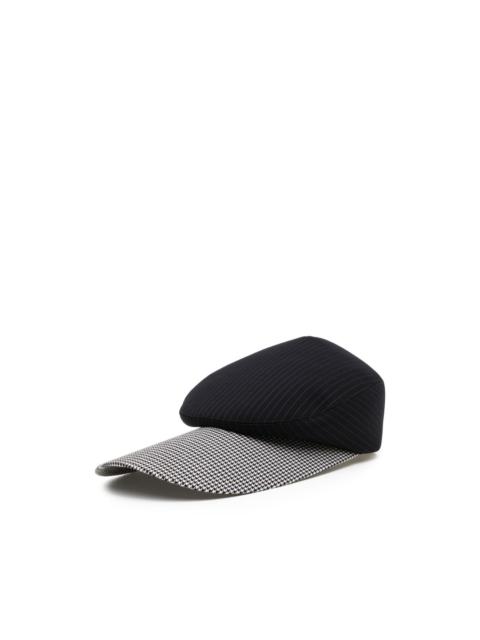 pinstripe houndstooth hat