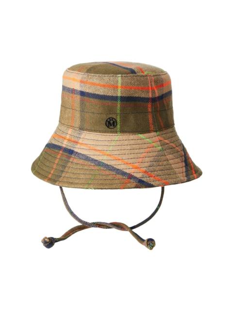 Angele tartan check bucket hat