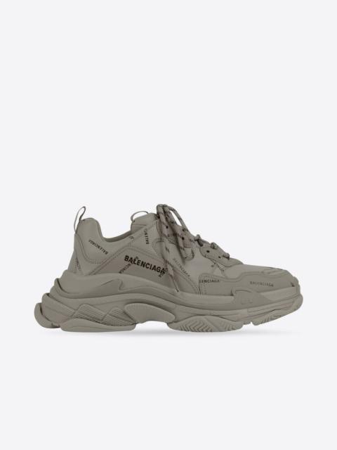 Men's Triple S Sneaker Allover Logo in Beige