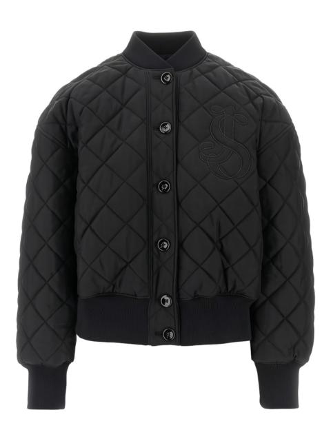 quilted monogram bomber jacket