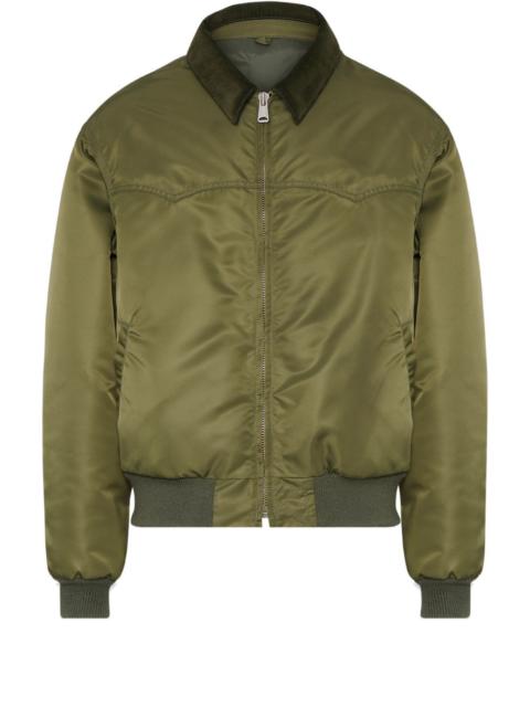 corduroy-collar bomber jacket