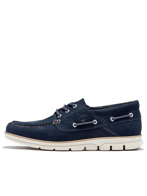 Timberland Bradstreet 3-Eye Boat Shoes 'Navy' A1HCX019