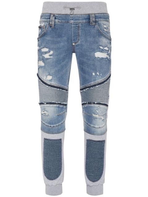 Skull & Bones tapered jeans