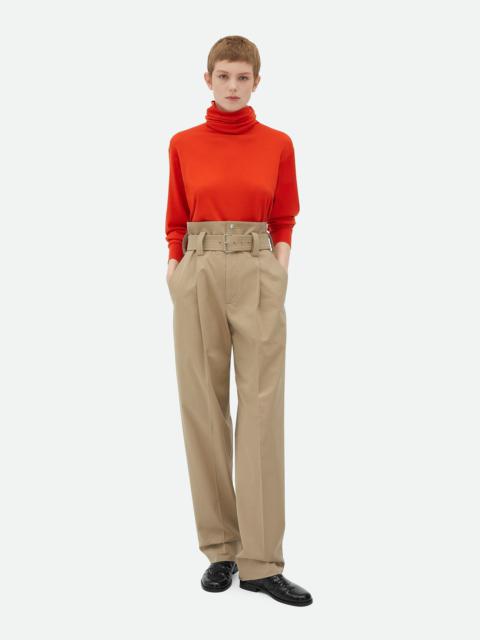 Compact Cotton Trousers