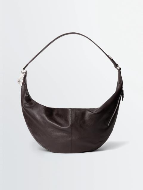LARGE QUIVER CLIP BAG IN LEATHER