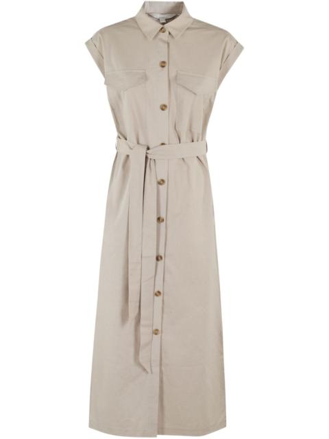 belted shirt dress