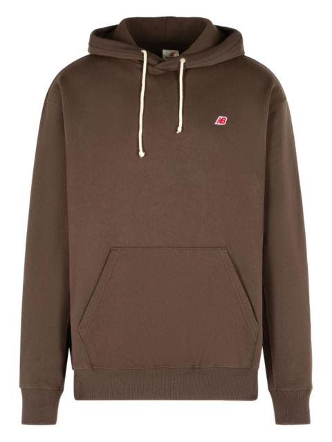 dropped-shoulder pouch-pocket hoodie