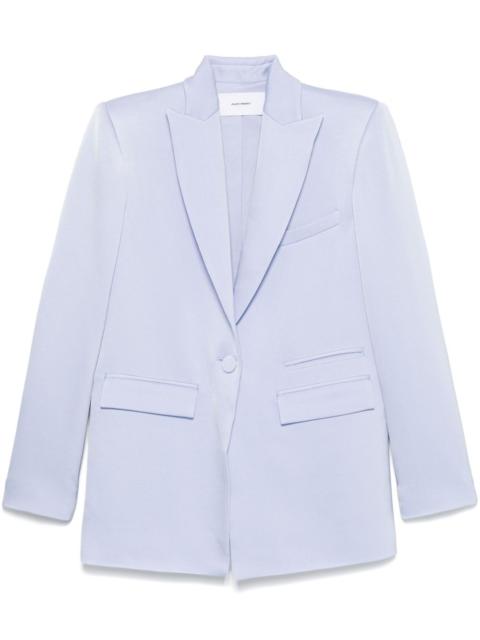 satin crepe blazer