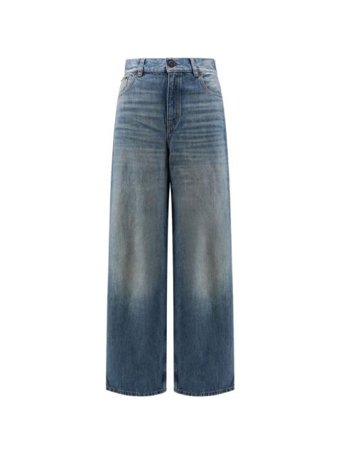 wide-leg straight trousers