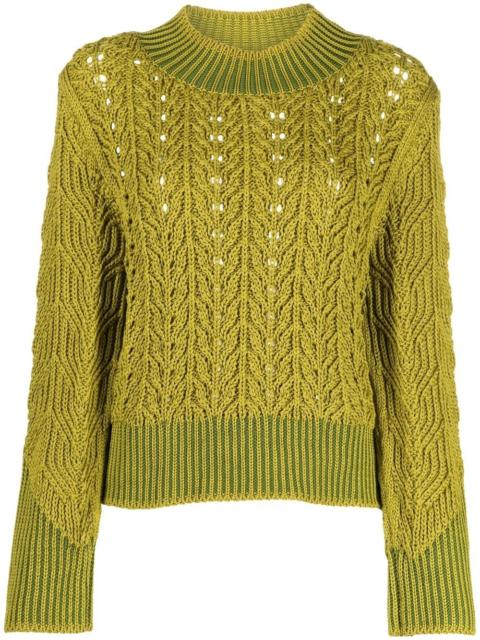 cable-knit jumper