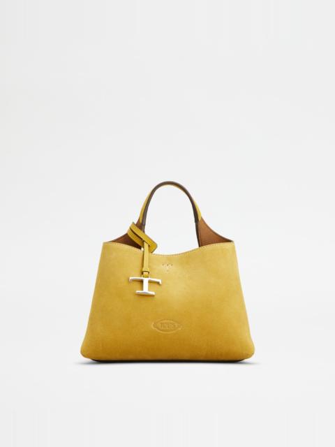 BAG IN SUEDE MICRO - YELLOW, BROWN