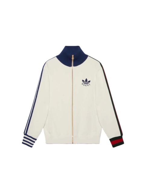 Gucci x adidas Viscose Zip-Up Jacket White