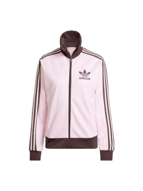 (WMNS) adidas Originals Beckenbauer Track Top 'Pink Brown' IR6088