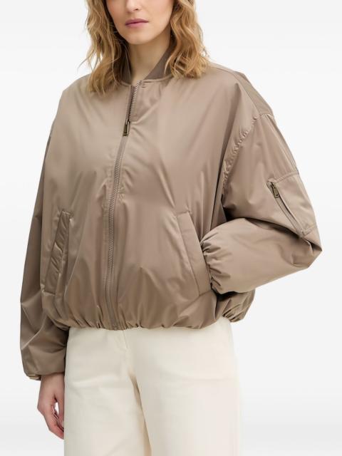 zipped bomber jacket