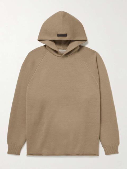 Logo-Appliquéd Knitted Hoodie